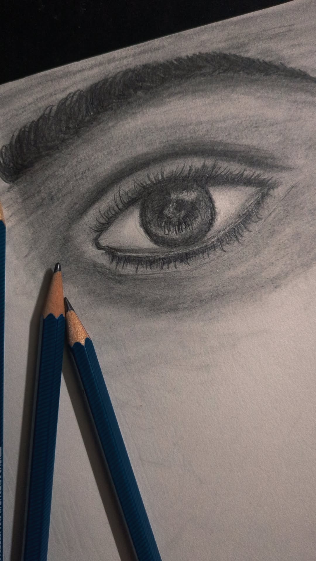 Pencil sketch of an eye