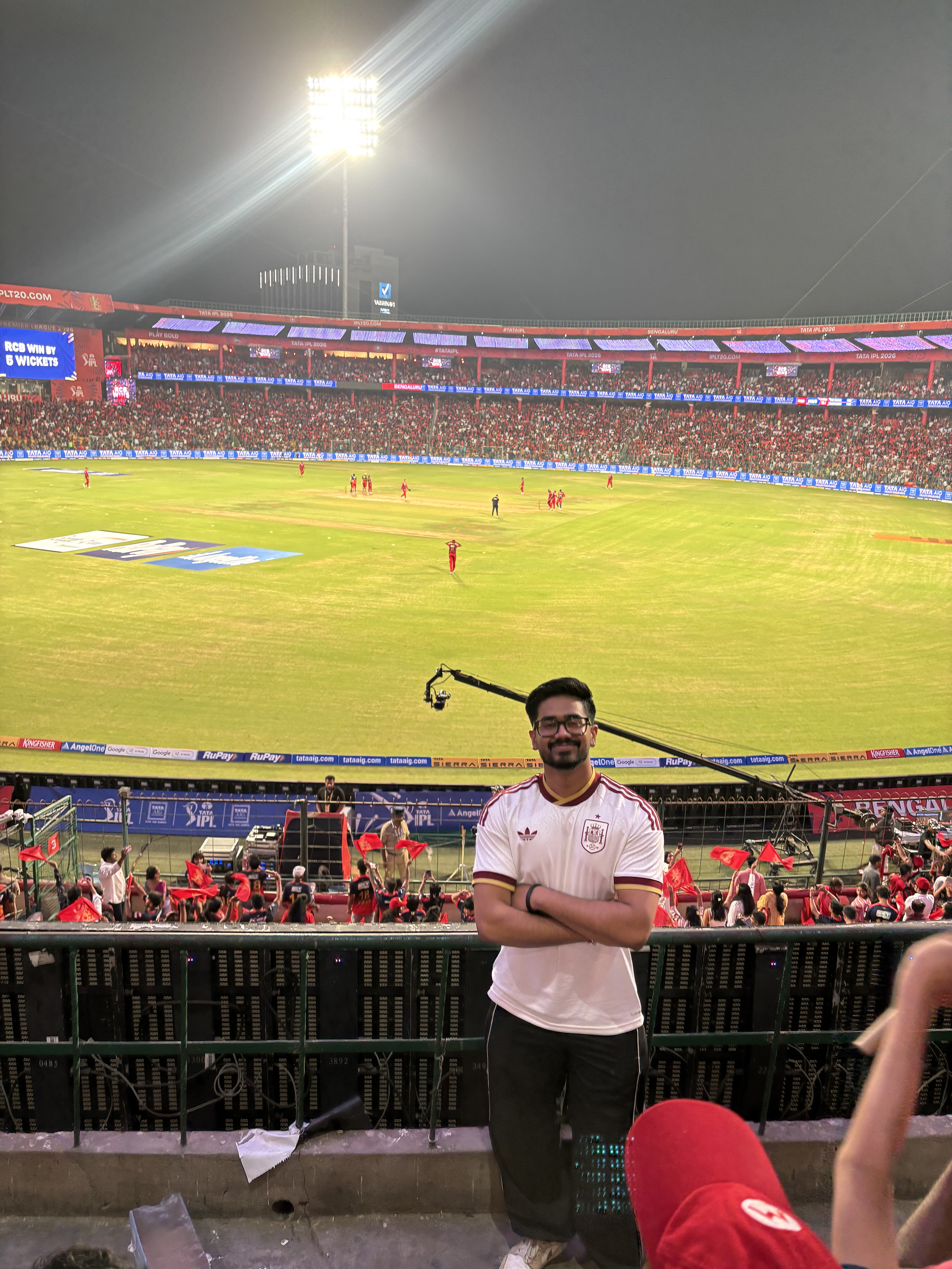 Match night at the stadium