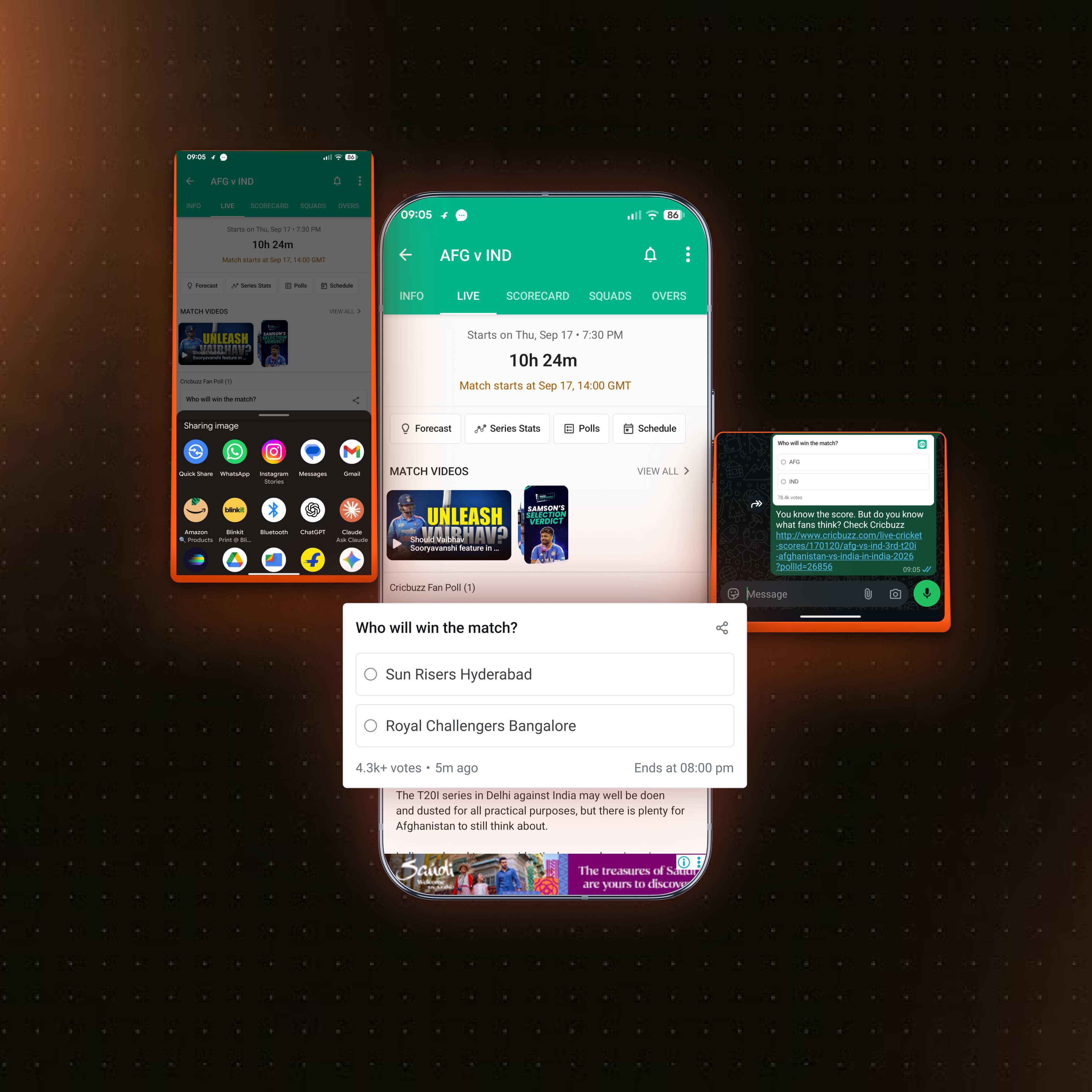 Cricbuzz Polls feature preview