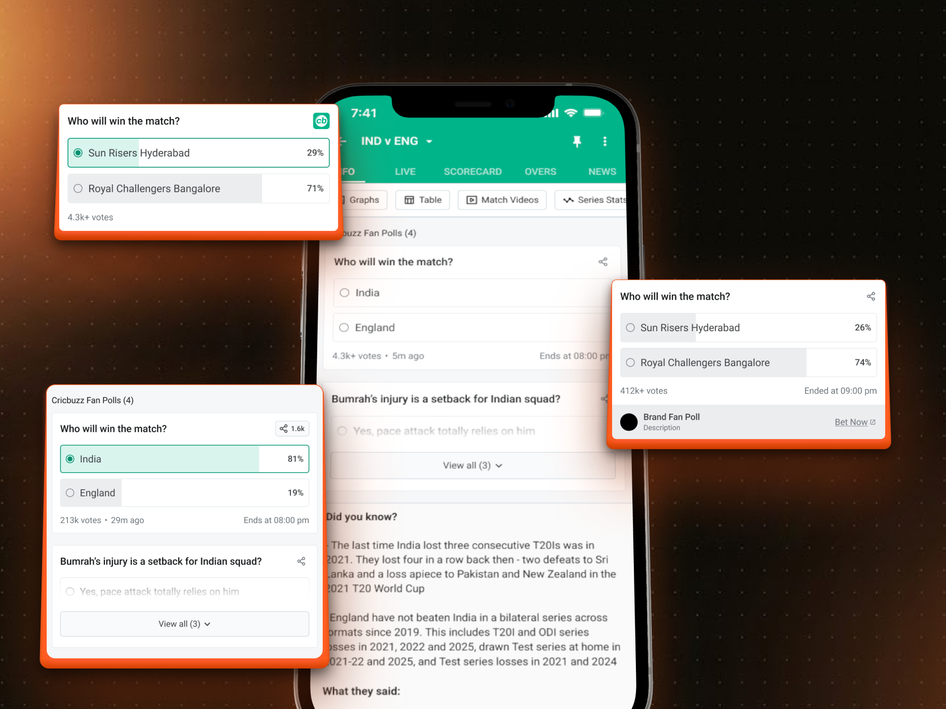 Cricbuzz Polls feature preview